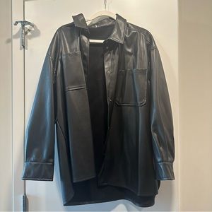 LEATHER BLAZER JACKET🤍